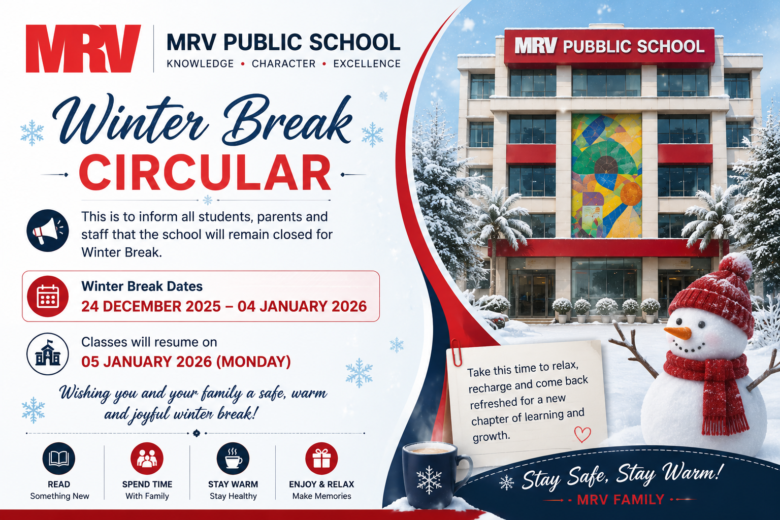 Winter Break Circular